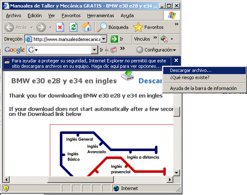 Aceptamos descargar el fichero